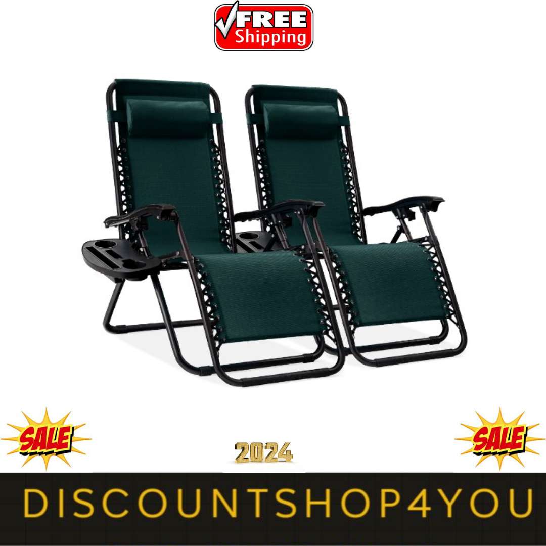 Best Choice Products Set of 2 Zero Gravity Lounge Chair Recliners 2024