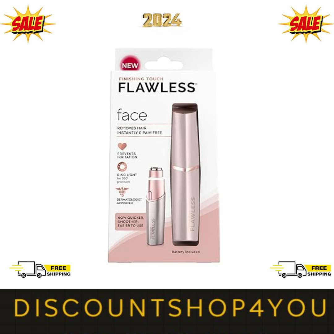 Finishing Touch Flawless Facial Hair Remover for Women, Rose gift best new 2024